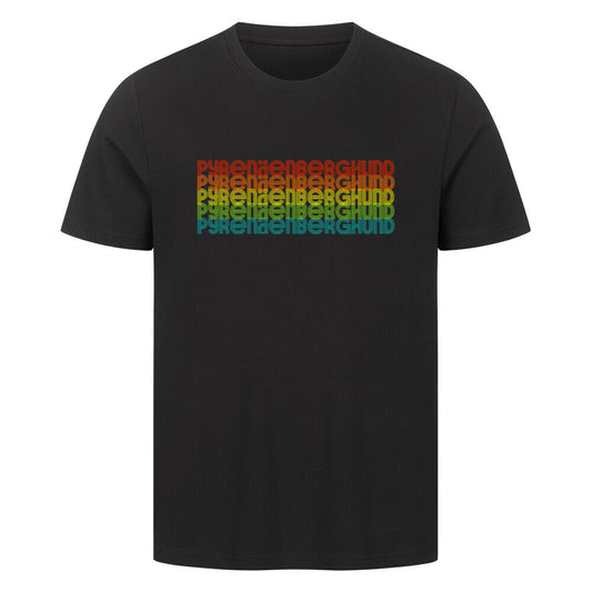 Premium T-Shirt "Pyrenäenberghund - RETRO" Schwarz – hunde-shirt.de