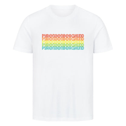 Premium T-Shirt "Pyrenäenberghund - RETRO" Weiß – hunde-shirt.de