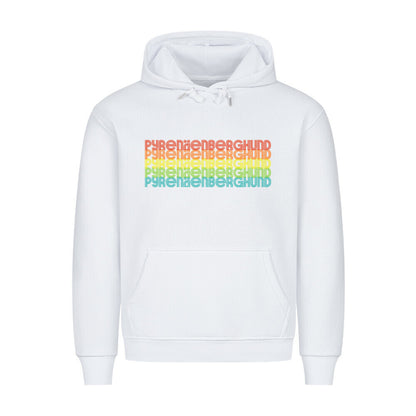 Premium Hoodie "Pyrenäenberghund - RETRO" Weiß – hunde-shirt.de