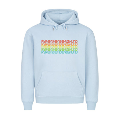 Premium Hoodie "Pyrenäenberghund - RETRO" Babyblau – hunde-shirt.de