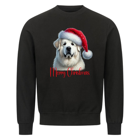 Premium Sweatshirt "Patou - Merry Christmas" Schwarz – hunde-shirt.de