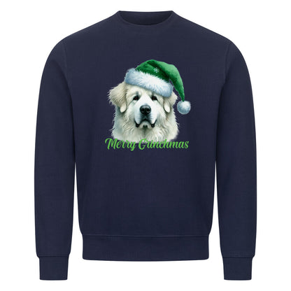Premium Sweatshirt "Patou - Merry Grinchmas" Navy Blue – hunde-shirt.de