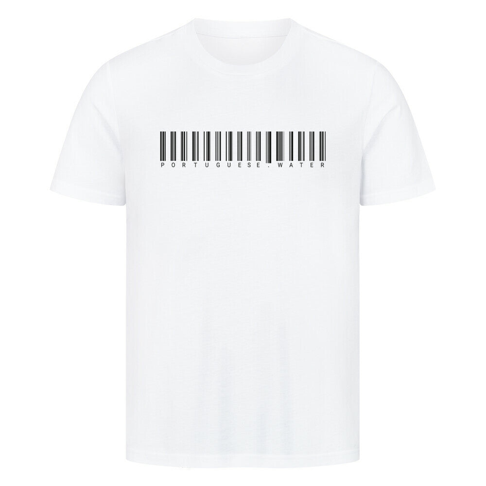 Premium T-Shirt "Portugiesischer Wasserhund - CODE" Weiß – hunde-shirt.de