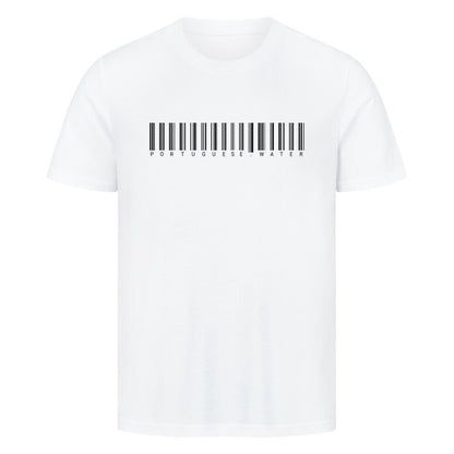 Premium T-Shirt "Portugiesischer Wasserhund - CODE" Weiß – hunde-shirt.de