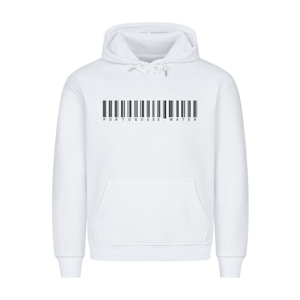 Premium Hoodie "Portugiesischer Wasserhund - CODE" Weiß – hunde-shirt.de