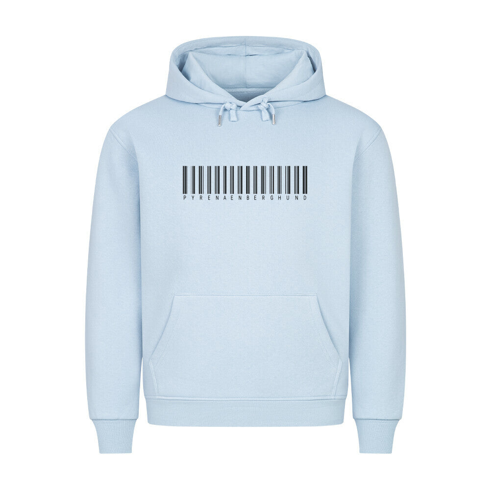 Premium Hoodie "Pyrenäenberghund - CODE" Babyblau – hunde-shirt.de