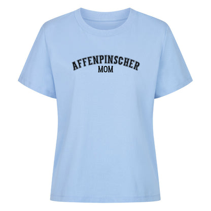 Premium Damen-Shirt "Affenpinscher - MOM" Sky Blue – hunde-shirt.de