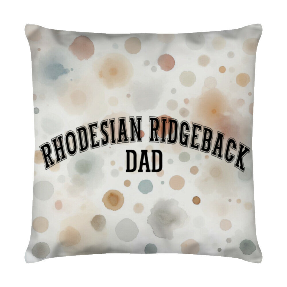 Kissen "Rhodesian Ridgeback - DAD" Weiß – hunde-shirt.de