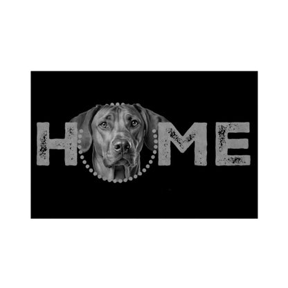 Fußmatte "Rhodesian Ridgeback - HOME-Edition" Weiß – hunde-shirt.de