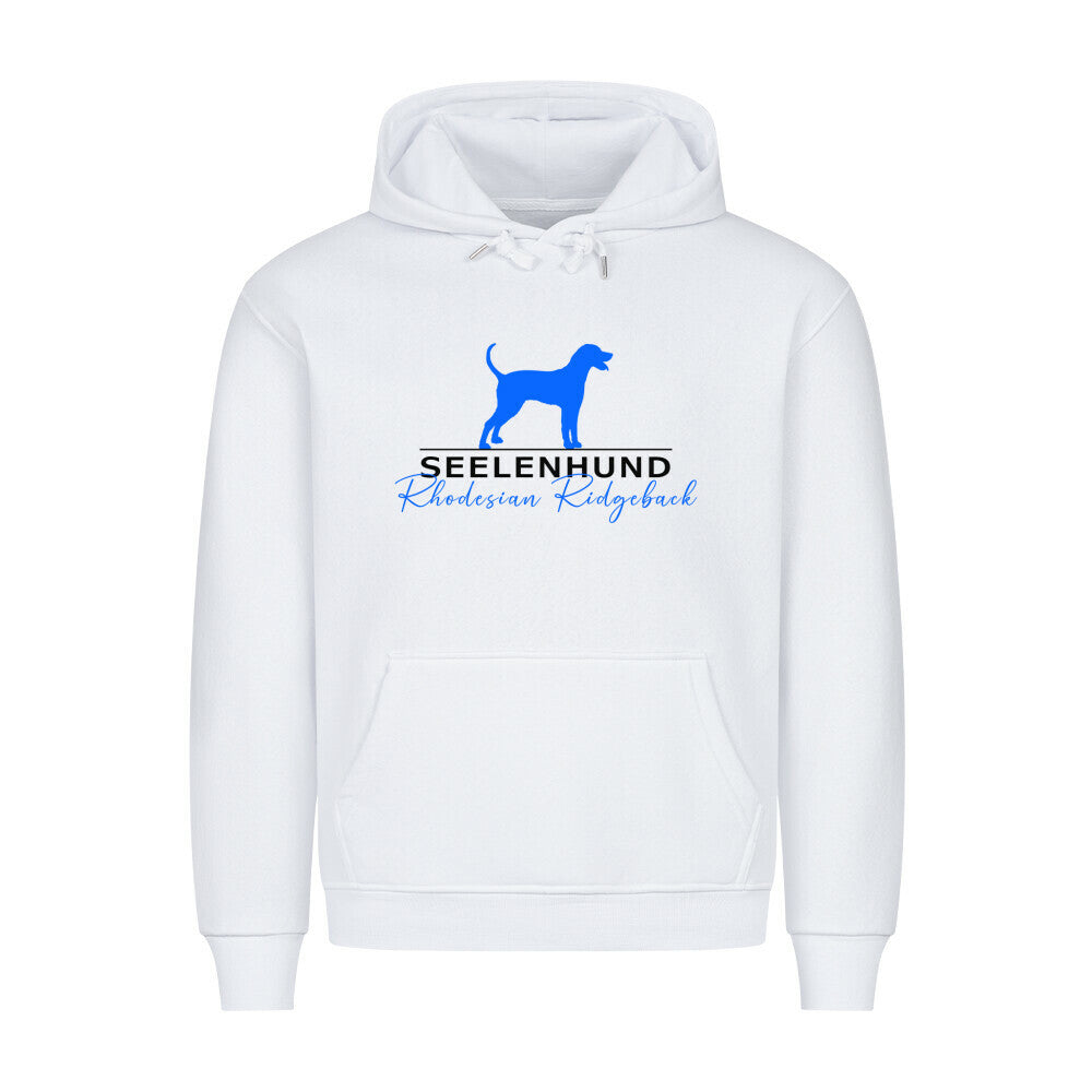 Premium Hoodie "Rhodesian Ridgeback - Seelenhund" Weiß – hunde-shirt.de