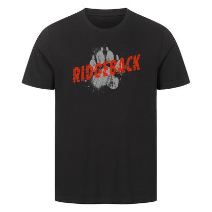Premium T-Shirt "Rhodesian Ridgeback - PAW" Schwarz – hunde-shirt.de