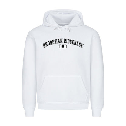 Premium Hoodie "Rhodesian Ridgeback - DAD" Weiß – hunde-shirt.de