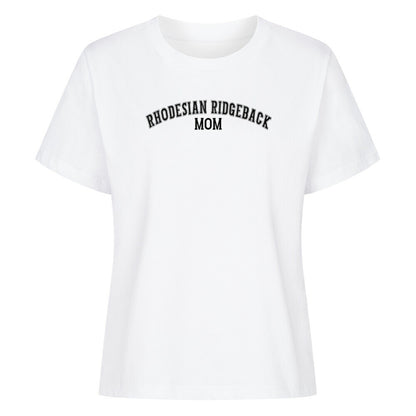 Premium Damen-Shirt "Rhodesian Ridgeback - MOM" Weiß – hunde-shirt.de