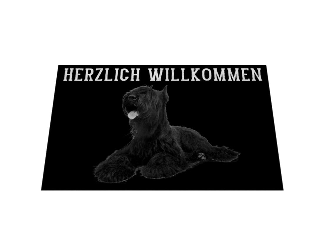 Fußmatte "Riesenschnauzer - Willkommen" – hunde-shirt.de