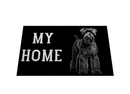 Fußmatte "Riesenschnauzer - MY HOME" – hunde-shirt.de