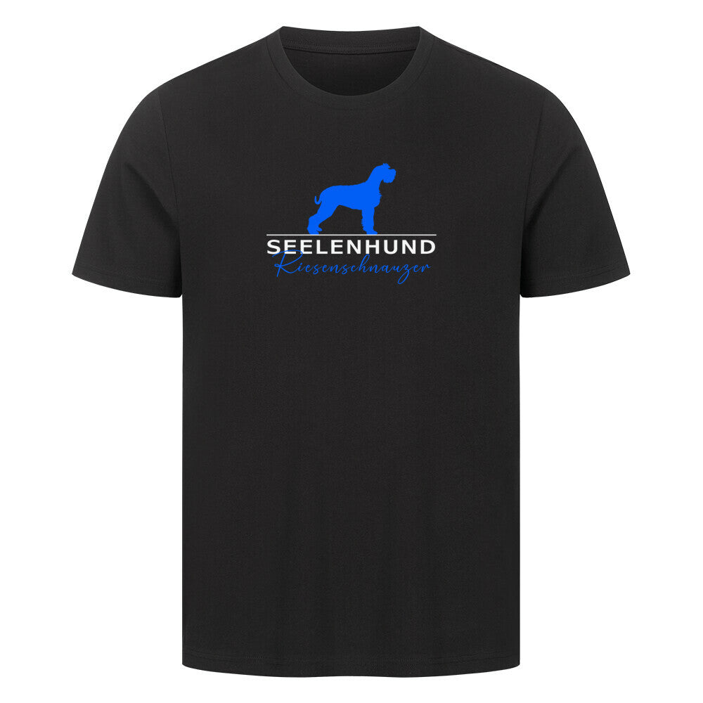 Premium T-Shirt "Riesenschnauzer - Seelenhund" Schwarz – hunde-shirt.de