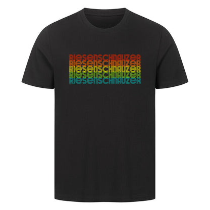 Premium T-Shirt "Riesenschnauzer - RETRO" Schwarz – hunde-shirt.de