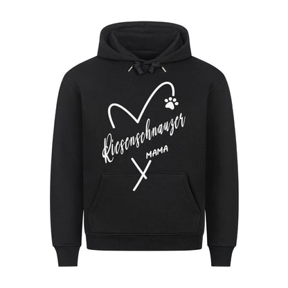Premium Hoodie "Riesenschnauzer - Mama" Schwarz – hunde-shirt.de
