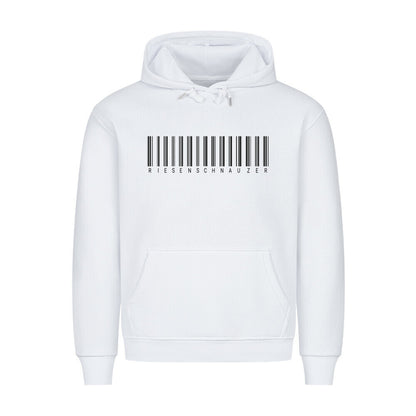 Premium Hoodie "Riesenschnauzer - Scan" Weiß – hunde-shirt.de