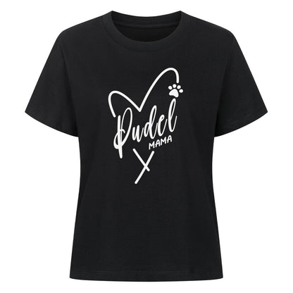 Premium Damen-Shirt "Pudel - Mama" Schwarz – hunde-shirt.de