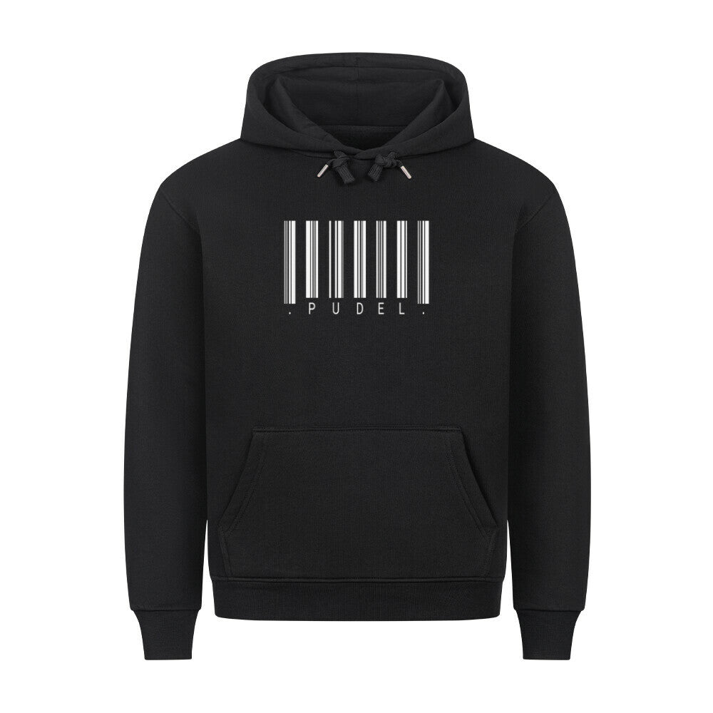 Premium Hoodie "Pudel - Scan" Schwarz – hunde-shirt.de