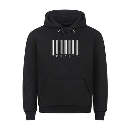 Premium Hoodie "Pudel - Scan" Schwarz – hunde-shirt.de