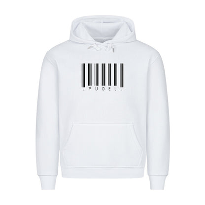 Premium Hoodie "Pudel - Scan" Weiß – hunde-shirt.de