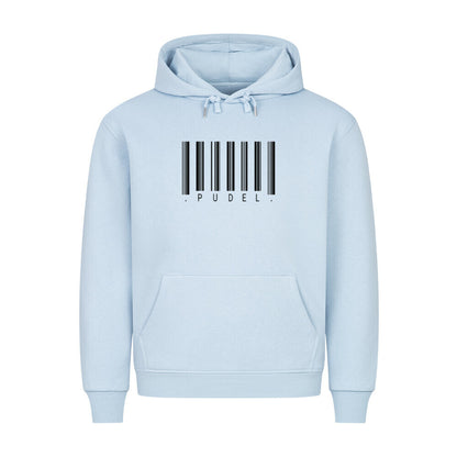 Premium Hoodie "Pudel - Scan" Babyblau – hunde-shirt.de