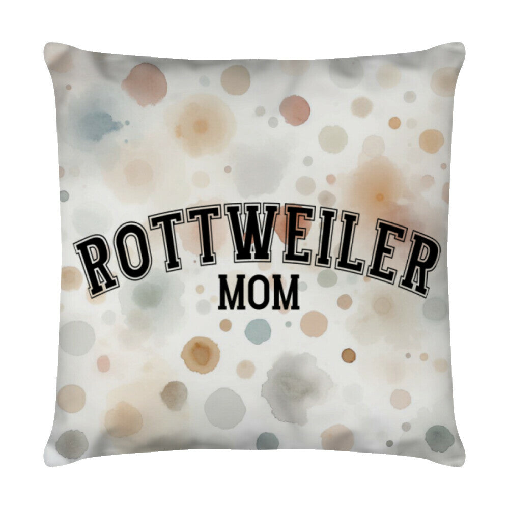Kissen "Rottweiler - MOM" Weiß – hunde-shirt.de