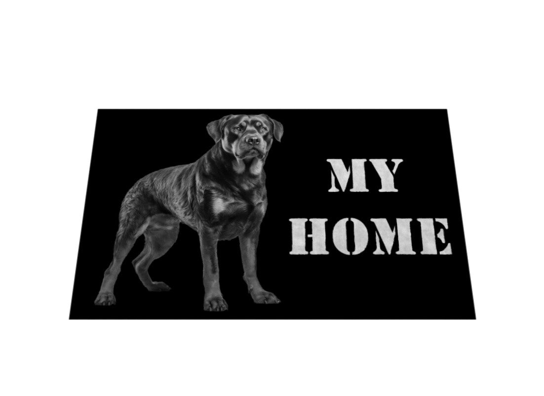 Fußmatte "Rottweiler - MY HOME" – hunde-shirt.de