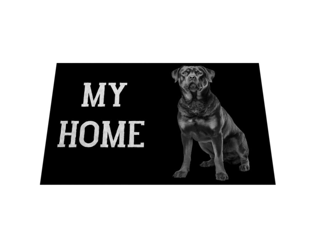 Fußmatte "Rottweiler - MY HOME II" – hunde-shirt.de