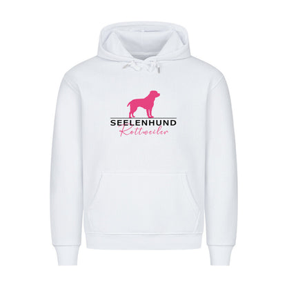 Premium Hoodie "Rottweiler - Seelenhund" Weiß – hunde-shirt.de