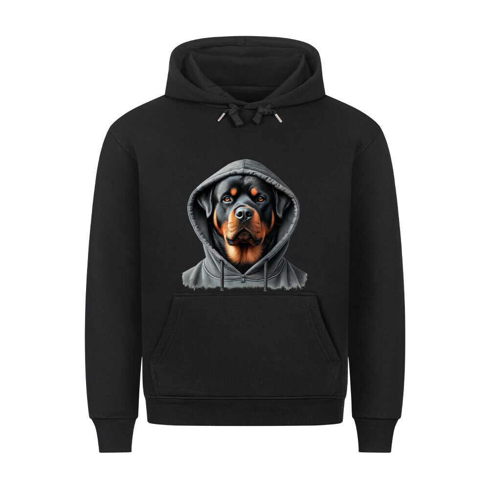 Premium Hoodie "Rottweiler - Hooded" Schwarz – hunde-shirt.de