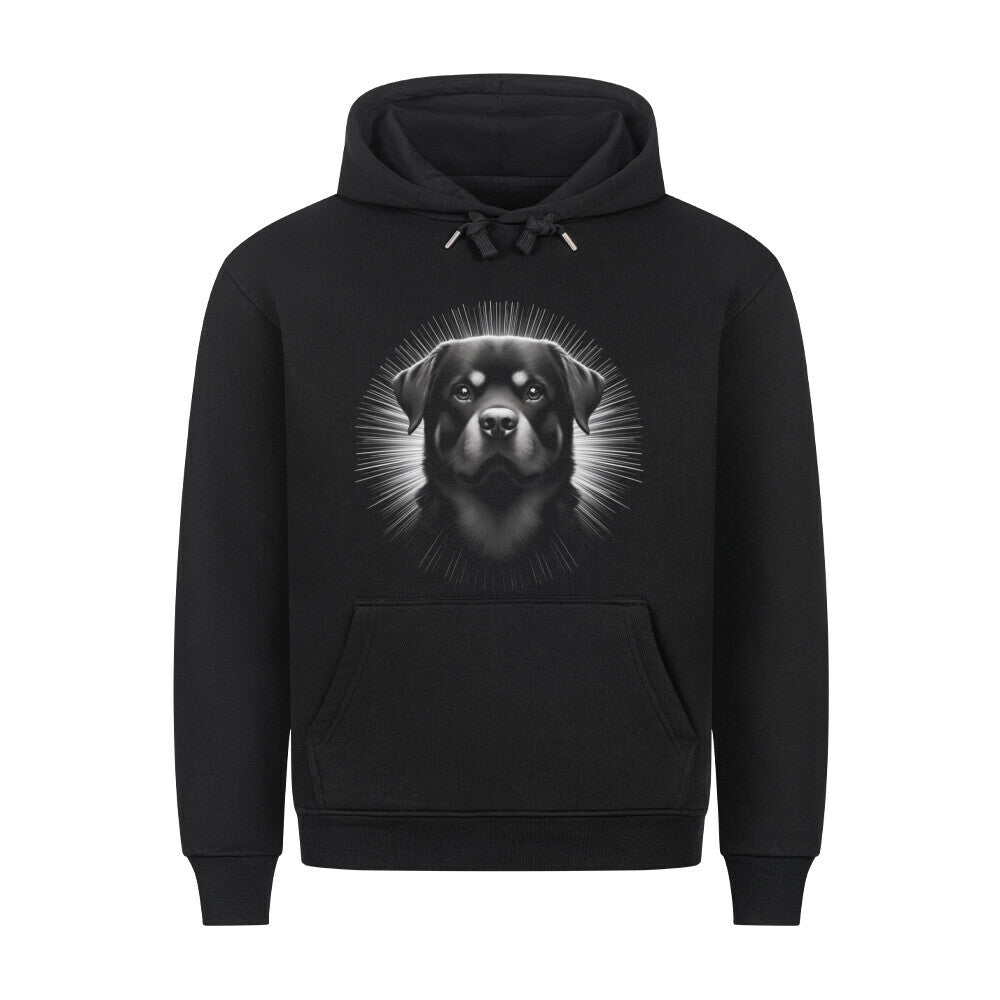 Premium Hoodie "Rottweiler - Bright" Schwarz – hunde-shirt.de