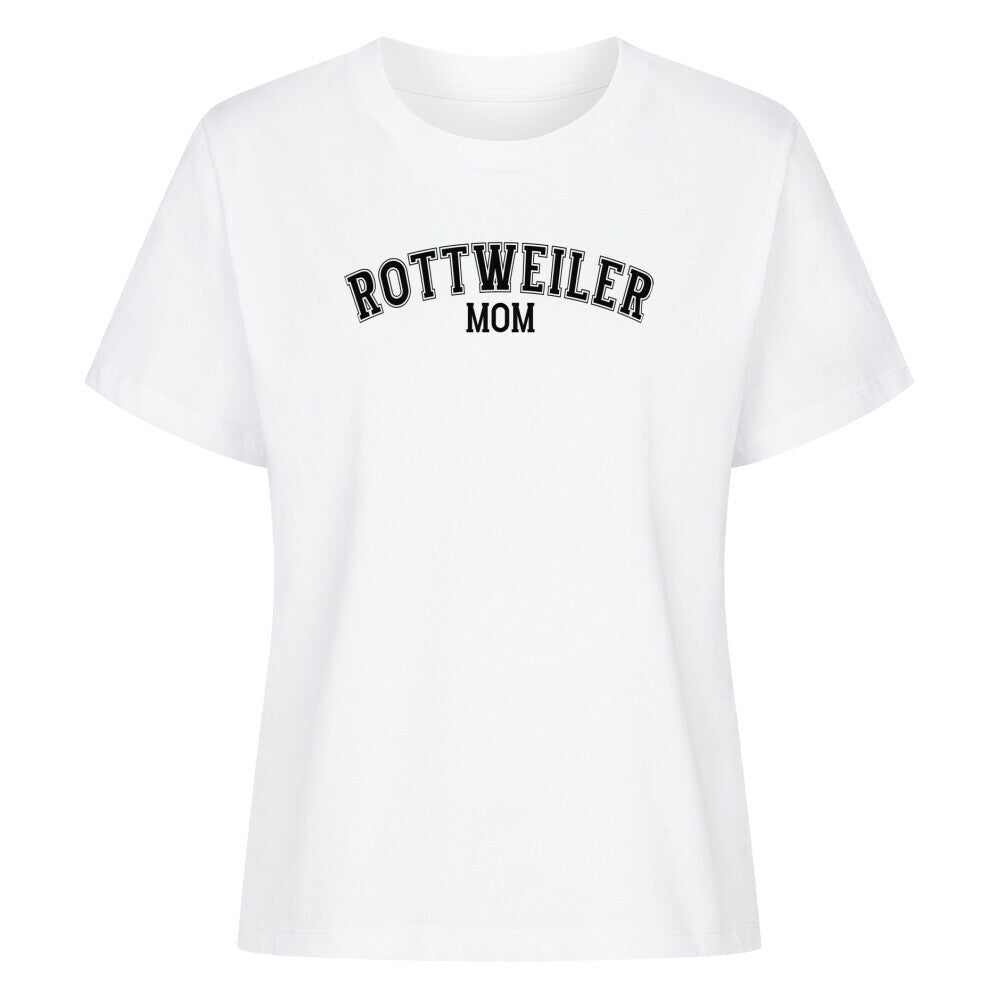 Premium Damen-Shirt "Rottweiler - MOM" Weiß – hunde-shirt.de