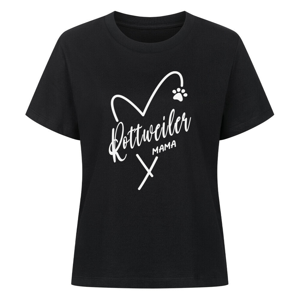 Premium Damen-Shirt "Rottweiler - Mama" Schwarz – hunde-shirt.de