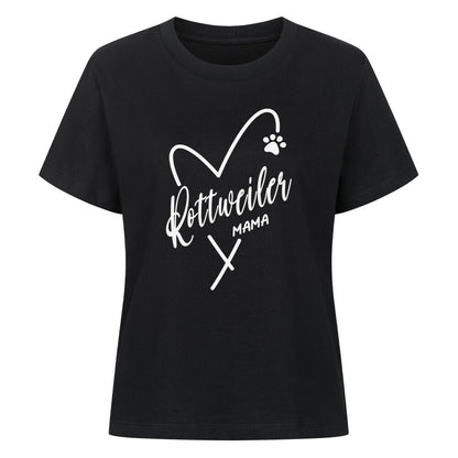 Premium Damen-Shirt "Rottweiler - Mama" Schwarz – hunde-shirt.de