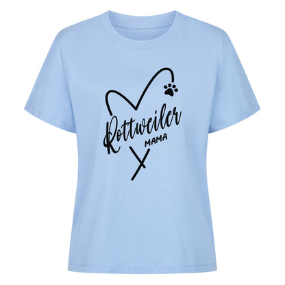 Premium Damen-Shirt "Rottweiler - Mama" Sky Blue – hunde-shirt.de