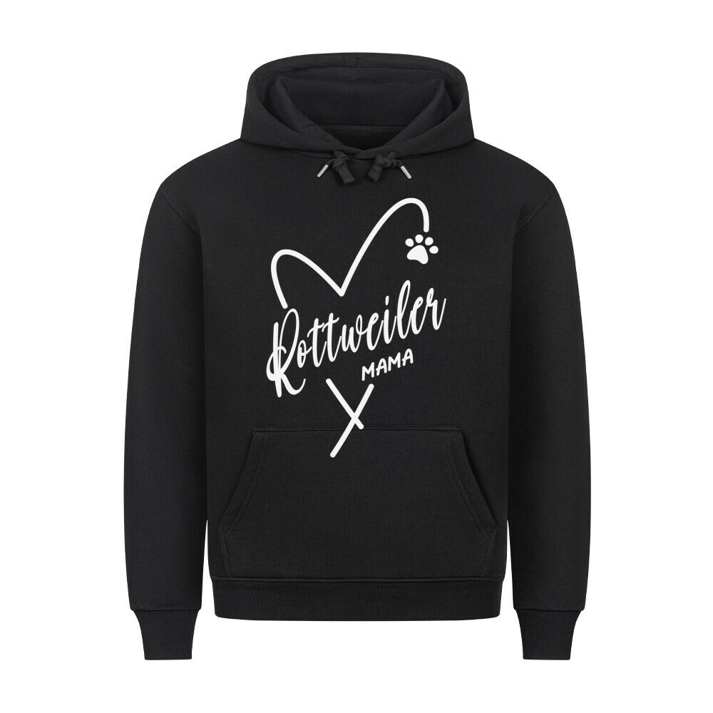 Premium Hoodie "Rottweiler - Mama" Schwarz – hunde-shirt.de
