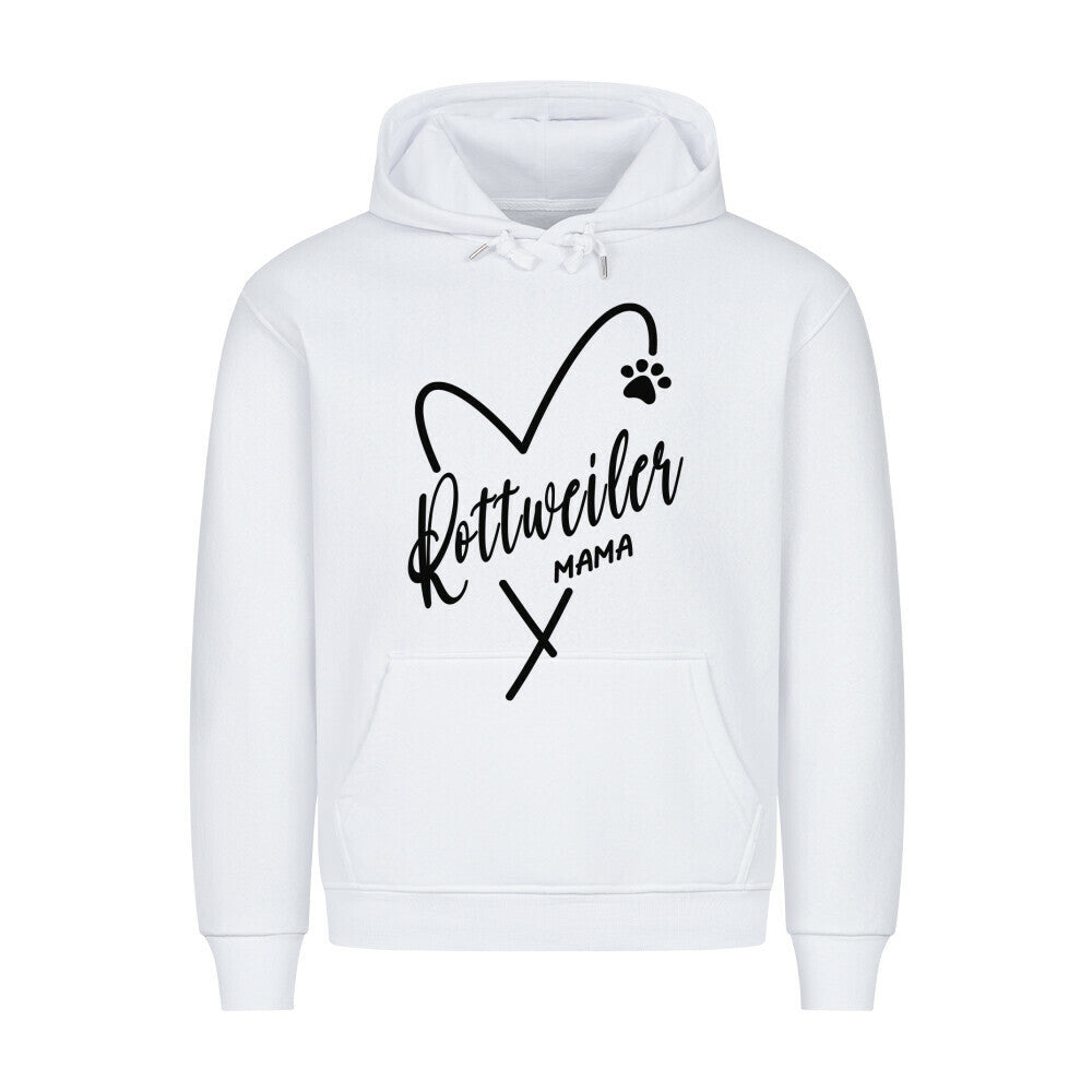 Premium Hoodie "Rottweiler - Mama" Weiß – hunde-shirt.de