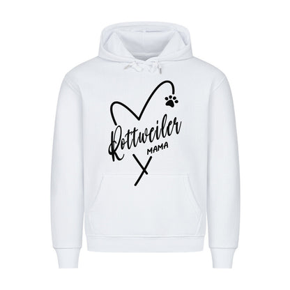 Premium Hoodie "Rottweiler - Mama" Weiß – hunde-shirt.de
