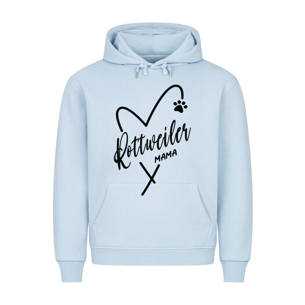 Premium Hoodie "Rottweiler - Mama" Babyblau – hunde-shirt.de