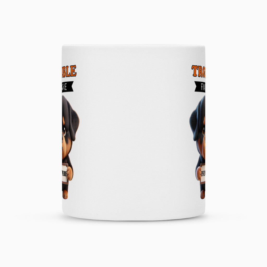 Tasse "Rottweiler - Trouble" – hunde-shirt.de