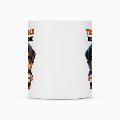 Tasse "Rottweiler - Trouble" – hunde-shirt.de