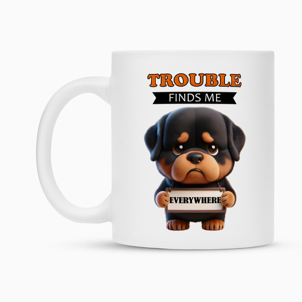 Tasse "Rottweiler - Trouble" – hunde-shirt.de