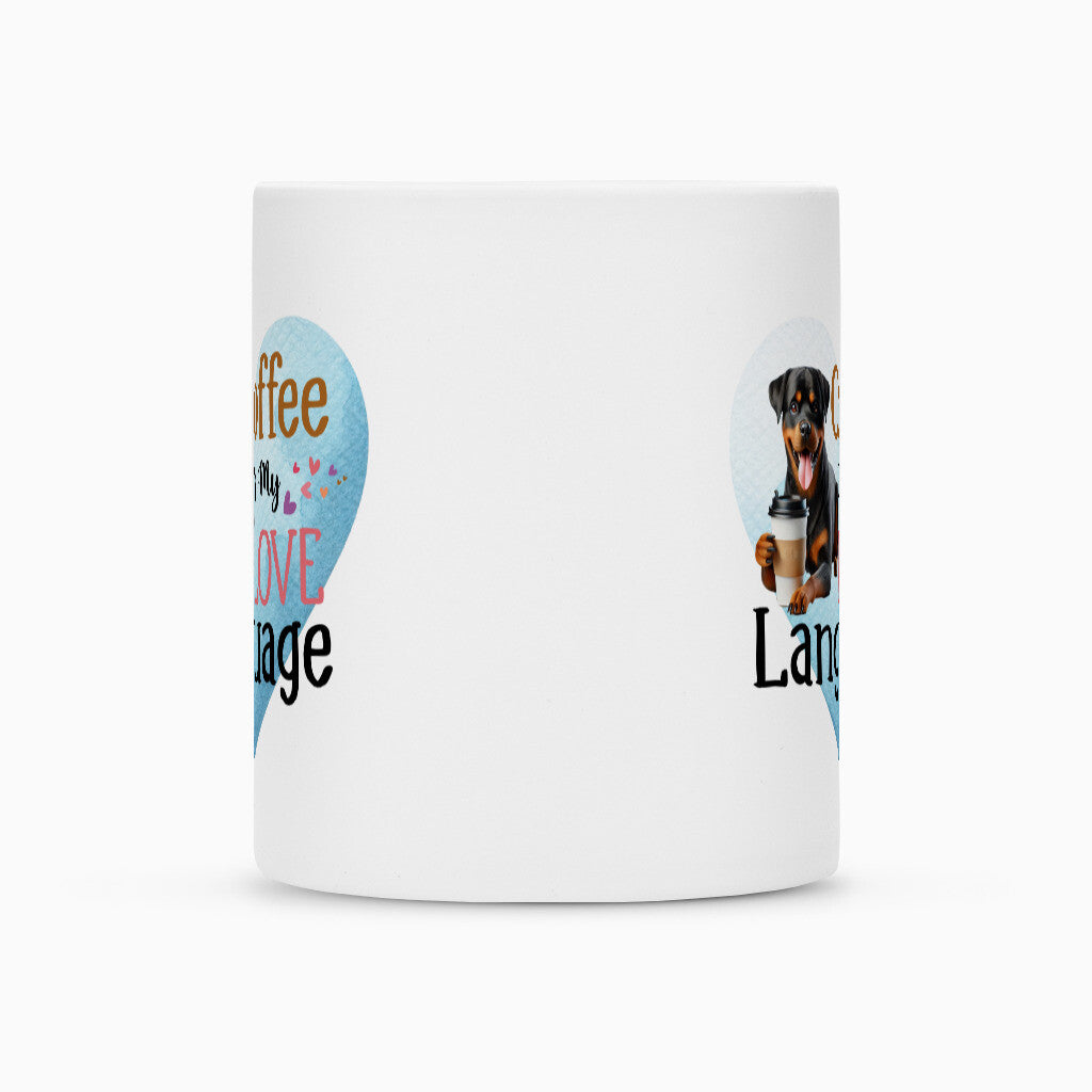 Tasse "Rottweiler - Love Language" – hunde-shirt.de