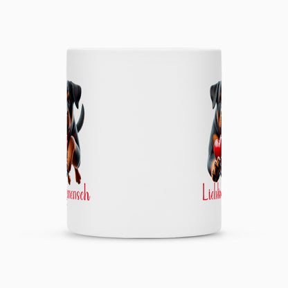 Tasse "Rottweiler - Lieblingsmensch" – hunde-shirt.de