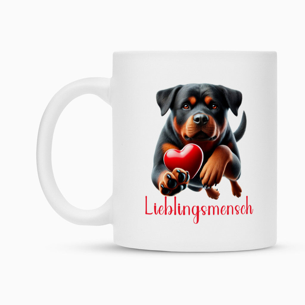 Tasse "Rottweiler - Lieblingsmensch" – hunde-shirt.de
