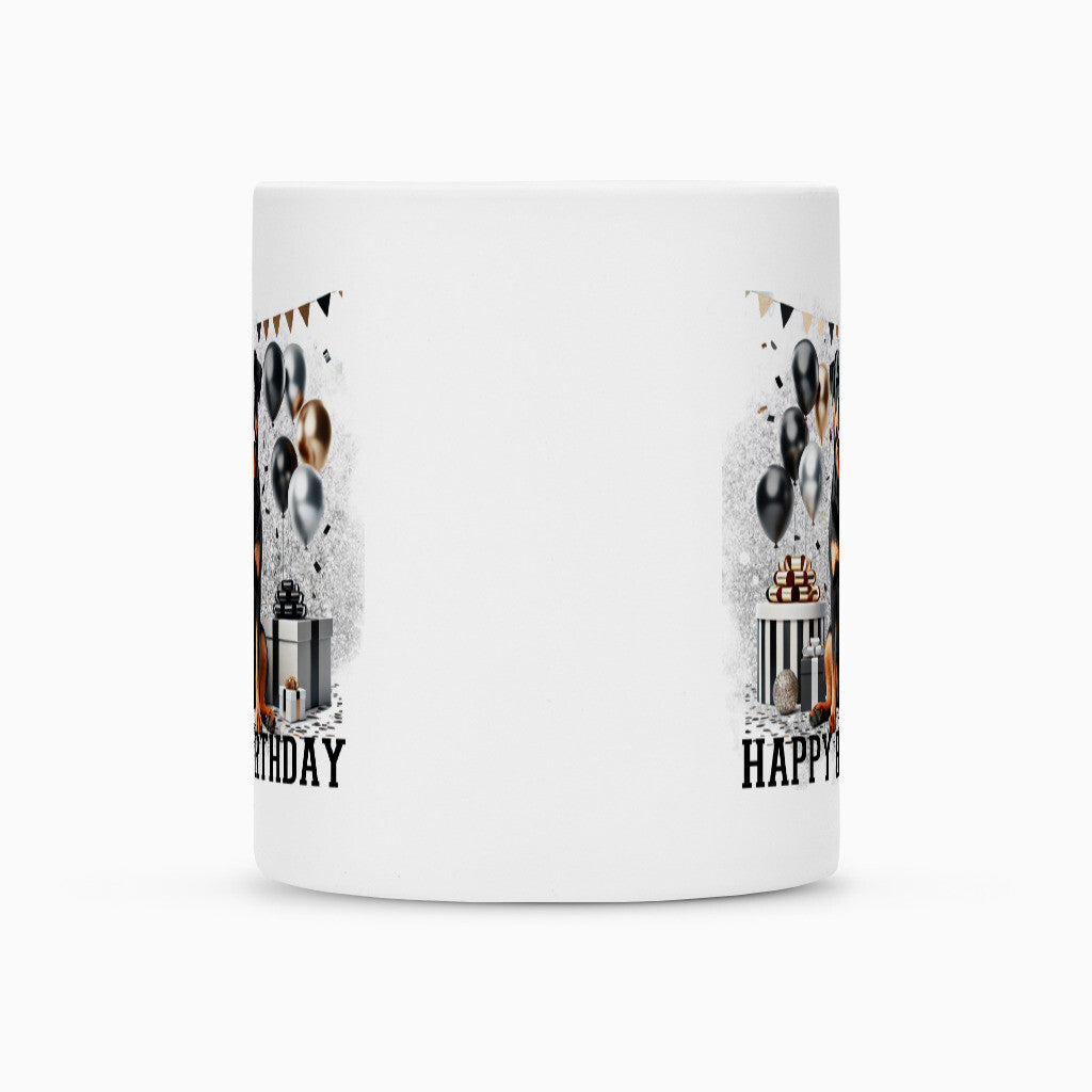 Tasse "Rottweiler - Happy Birthday" – hunde-shirt.de