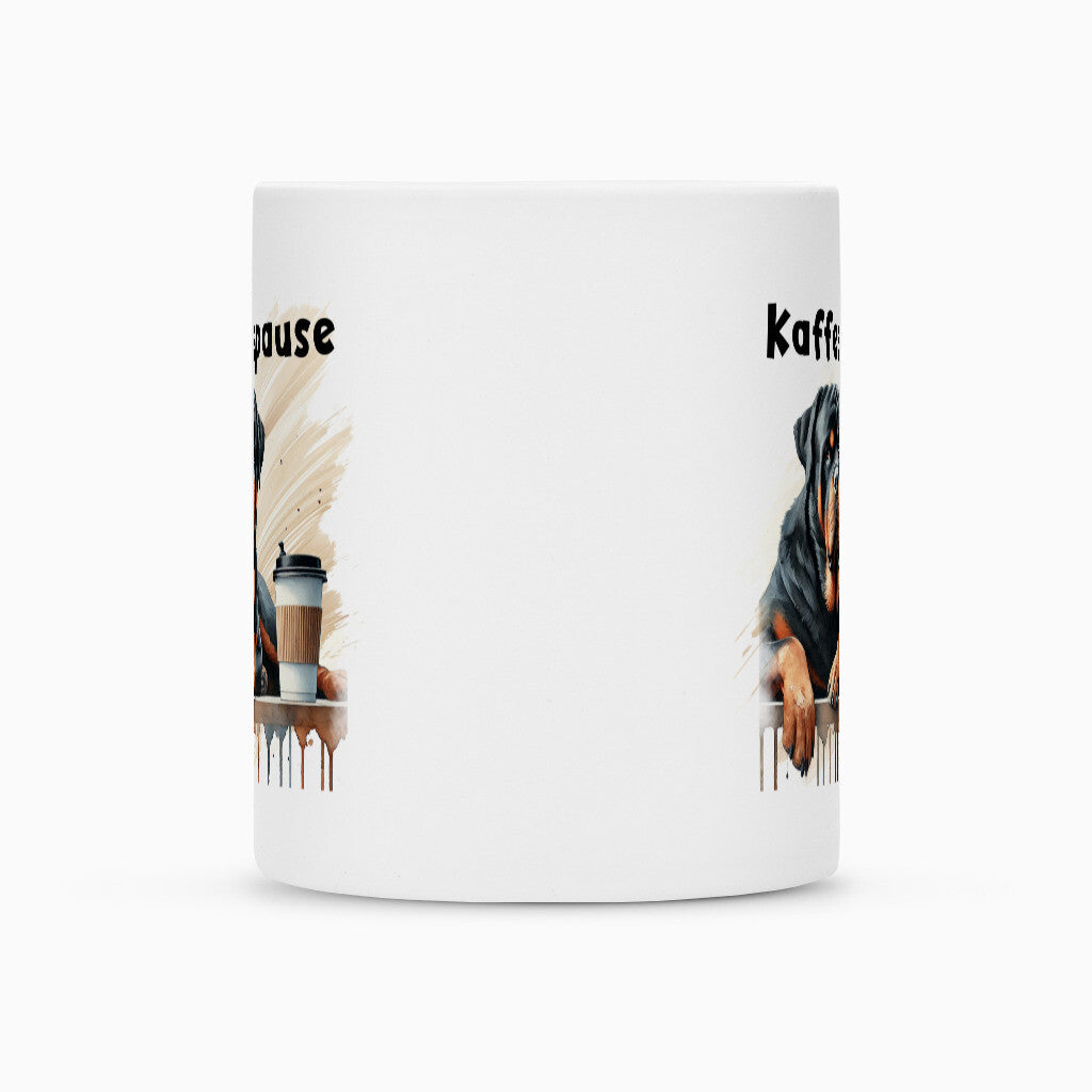 Tasse "Rottweiler - Kaffeepause" – hunde-shirt.de